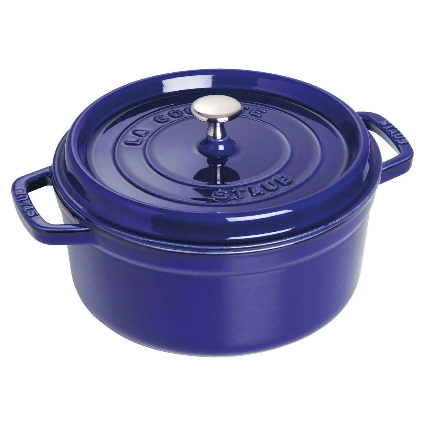 2.75 qt, Round, Dutch Oven, Dark Blue