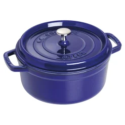 5.5 qt, Round, Dutch Oven, Dark Blue