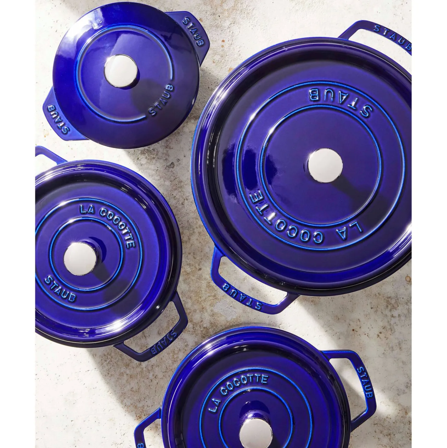 5.5 qt, Round, Dutch Oven, Dark Blue