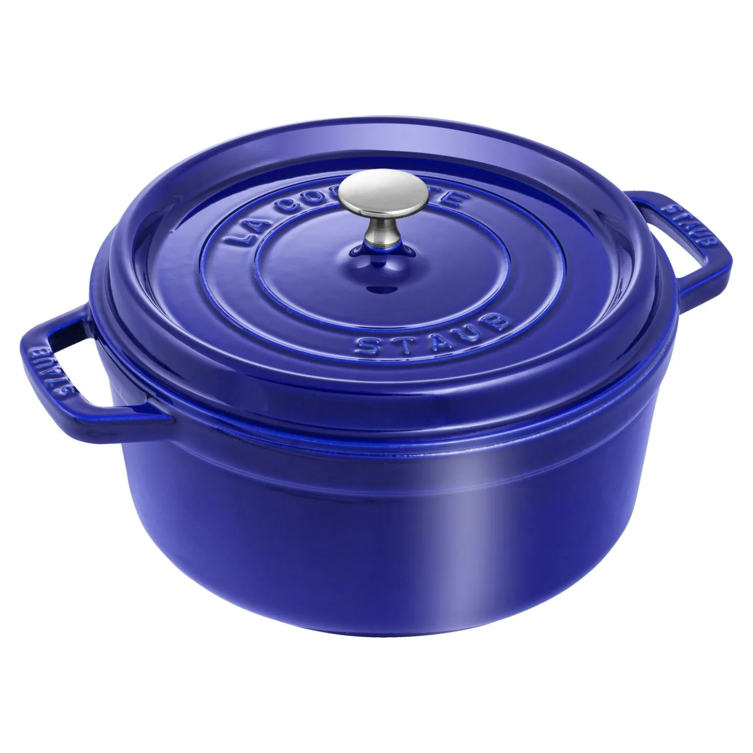 4 qt, Round, Dutch Oven, Dark Blue