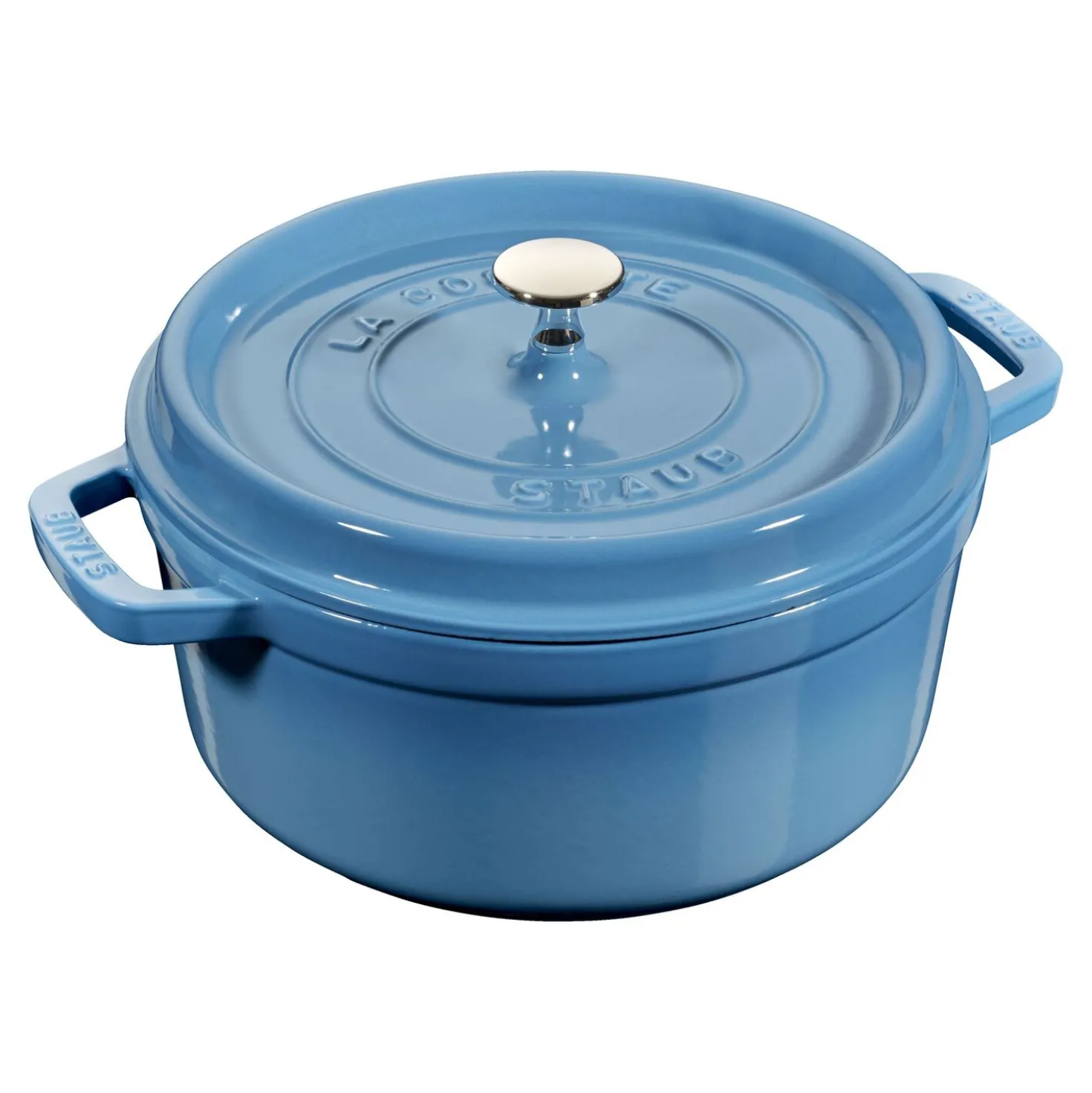 4 qt, Round, Dutch Oven, French Blue - Factory Second