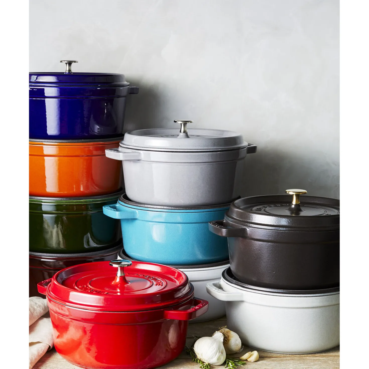 4 qt, Round, Dutch Oven, French Blue - Factory Second