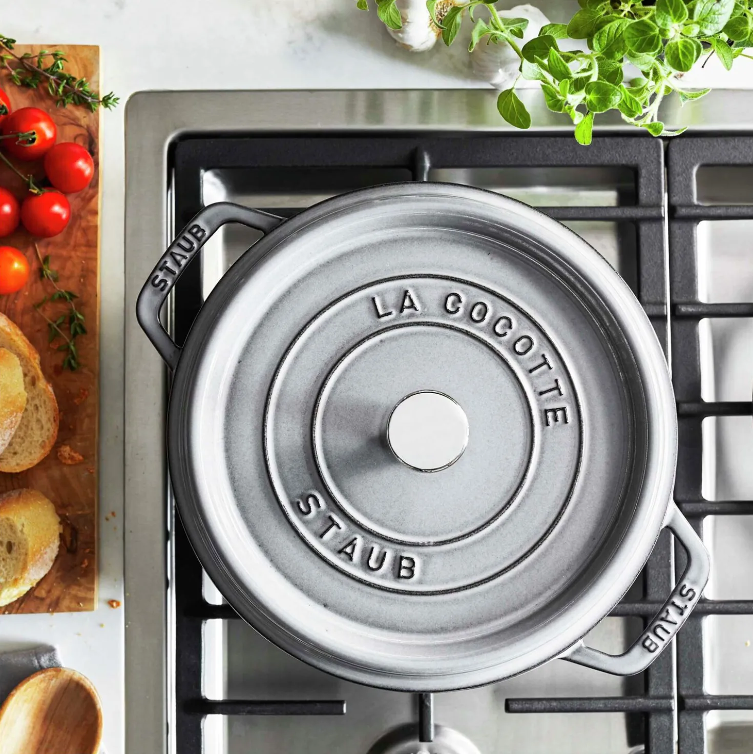 2.75 qt, Round, Dutch Oven, Graphite Grey