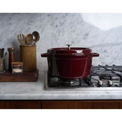 5.5 qt, Round, Dutch Oven, Grenadine