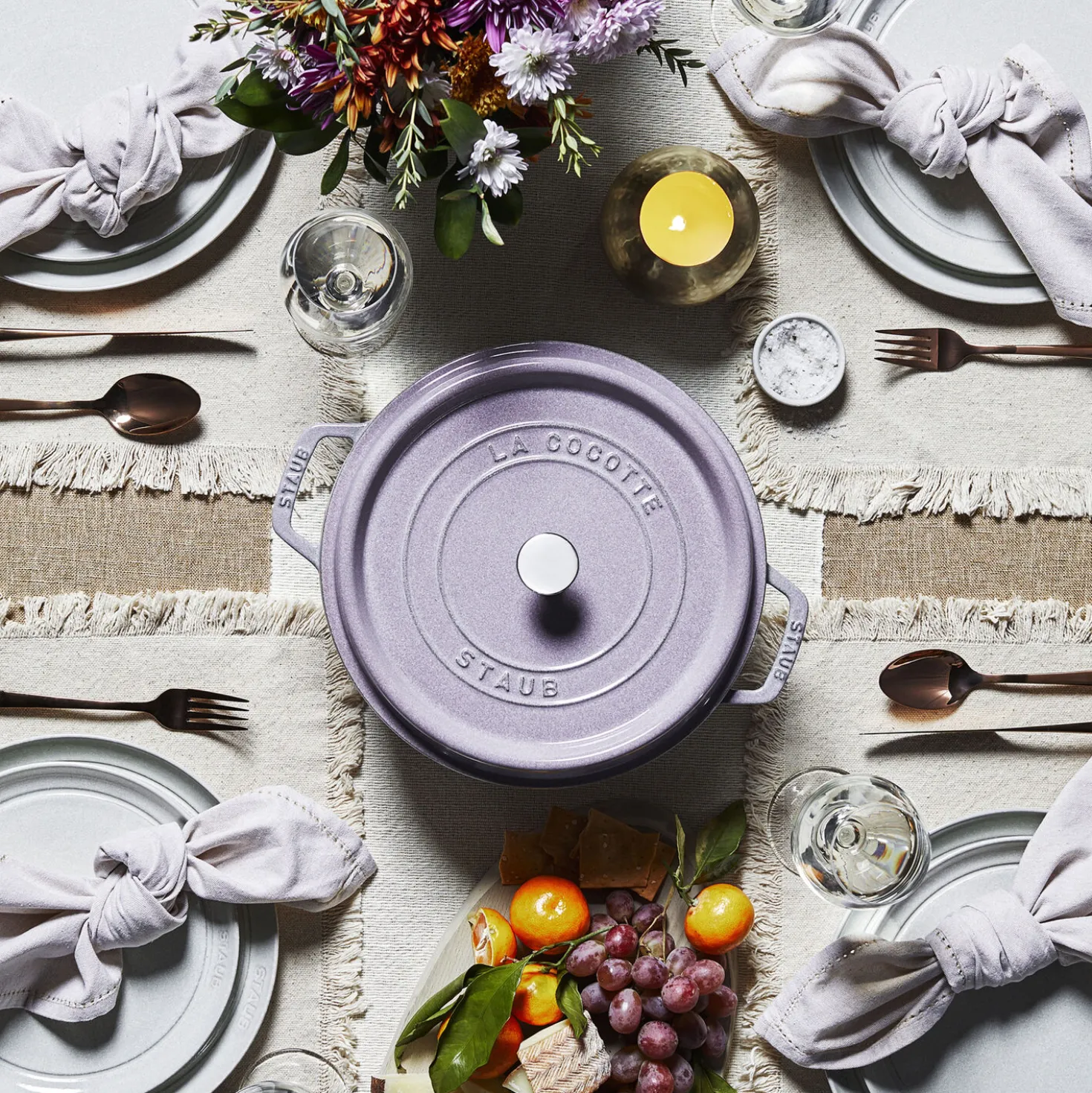 5.5 qt, Round, Dutch Oven, Lilac