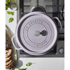 7 qt, Round, Dutch Oven, Lilac