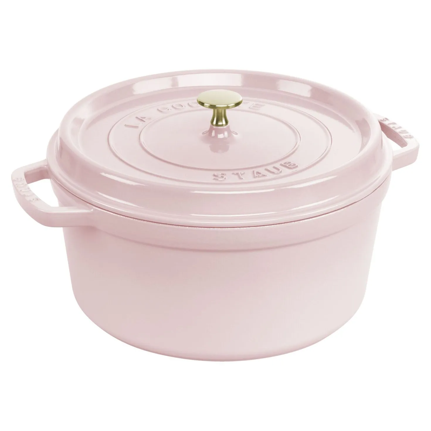 7 qt, Round, Dutch Oven, Pink Peony