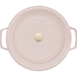 7 qt, Round, Dutch Oven, Pink Peony