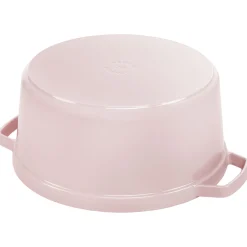 7 qt, Round, Dutch Oven, Pink Peony
