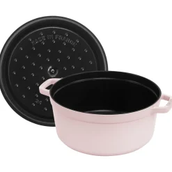 5.5 qt, Round, Dutch Oven, Pink Peony