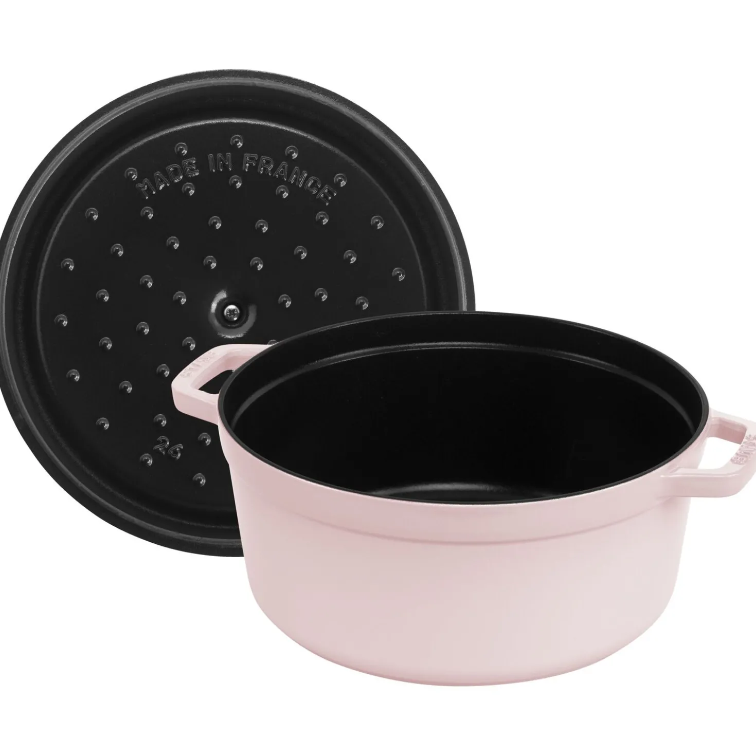 5.5 qt, Round, Dutch Oven, Pink Peony