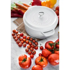 5.5 qt, Round, Dutch Oven, Pure-white