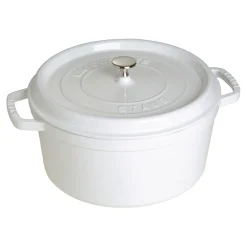7 qt, Round, Dutch Oven, Pure-white