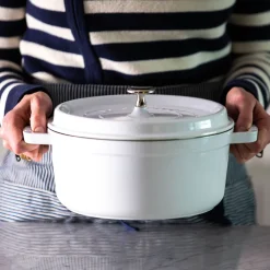 4 qt, Round, Dutch Oven, Pure-white
