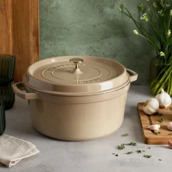 7 qt, Round, Dutch Oven, Sesame
