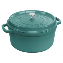 7 qt, Round, Dutch Oven, Turquoise