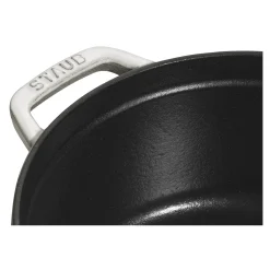 5.5 qt, Round, Dutch Oven, White Truffle - Factory Second