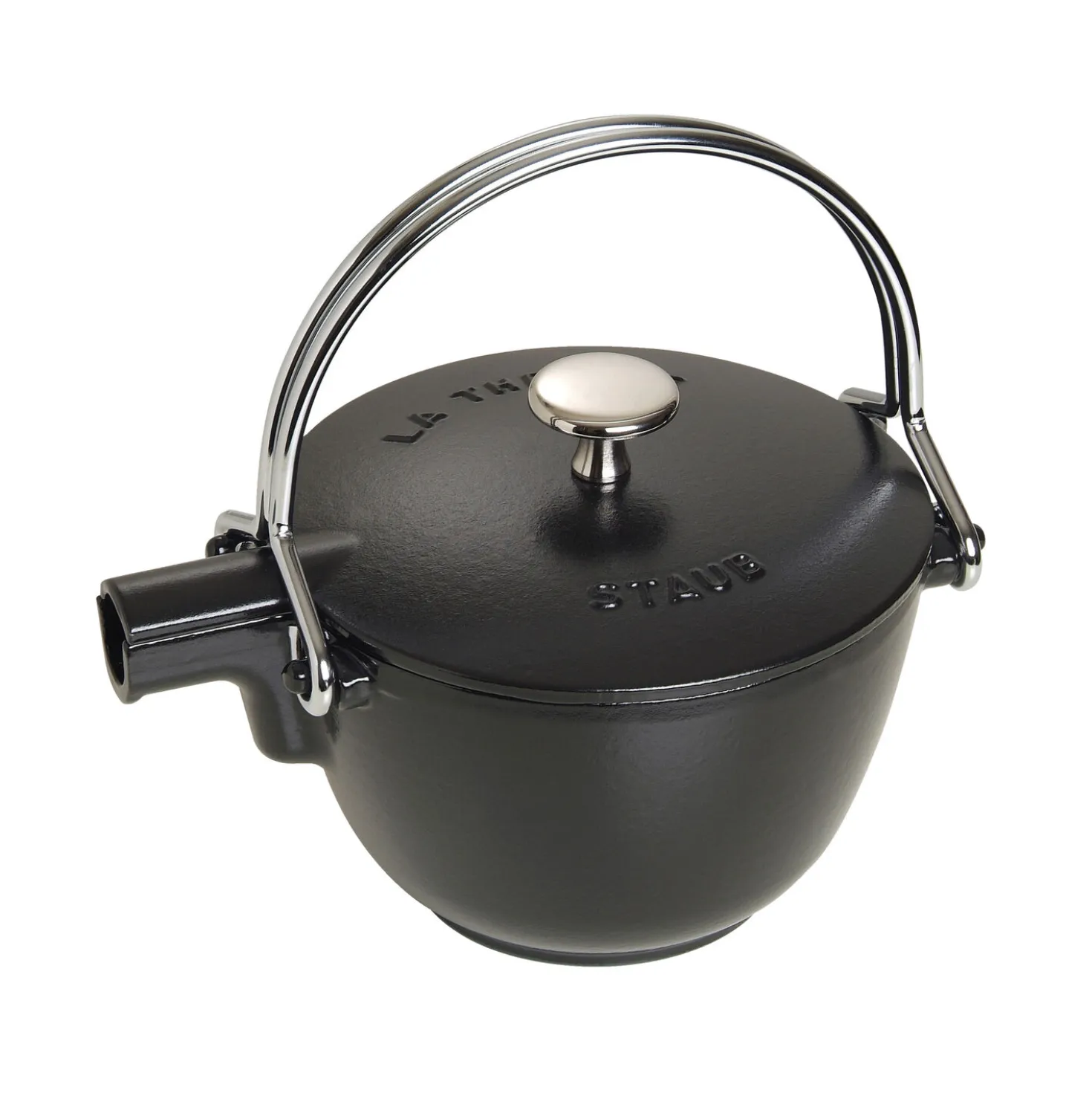 1.2 qt, Round, Tea Kettle, Black Matte