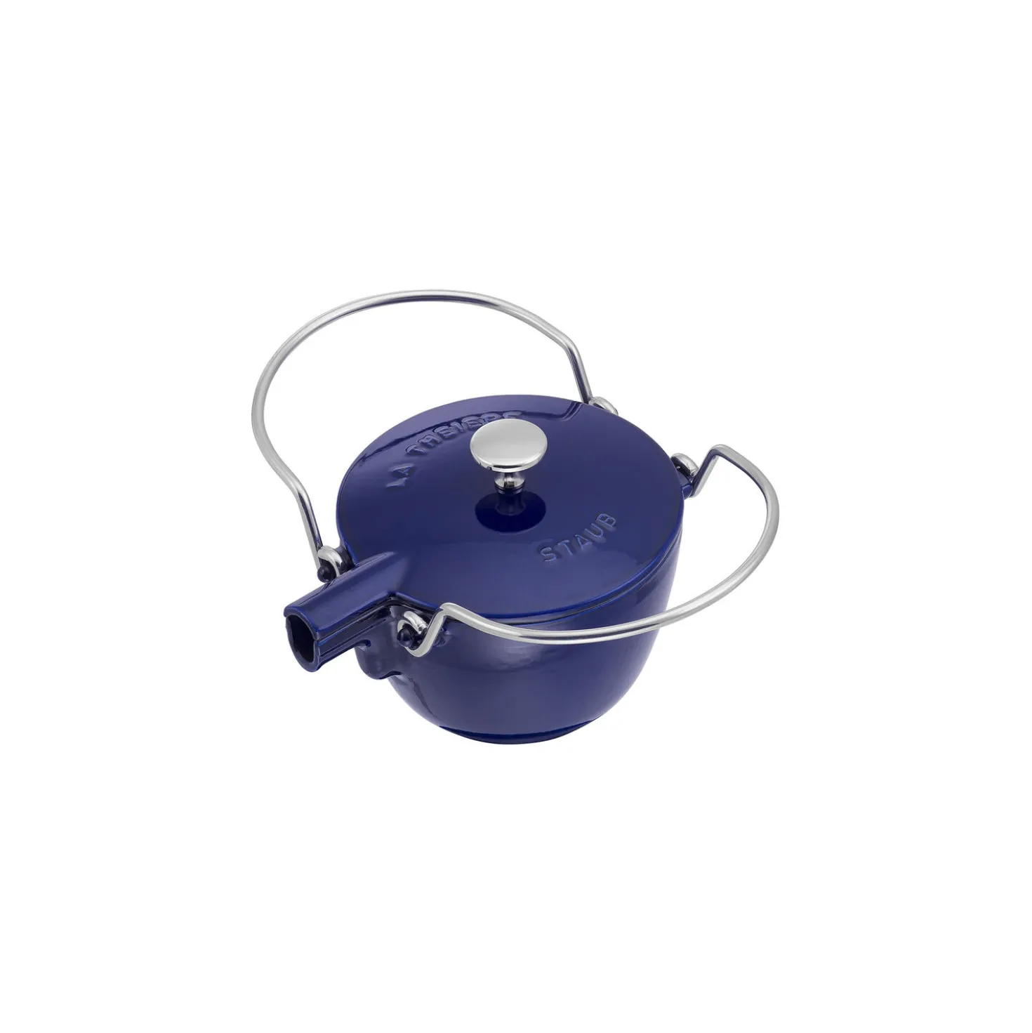 1.2 qt, Round, Tea Kettle, Dark Blue