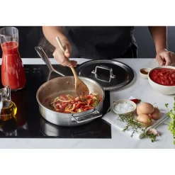3 qt Saute Pan, 18/10 Stainless Steel
