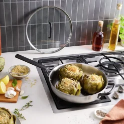4 qt Saute Pan With Lid, Stainless Steel