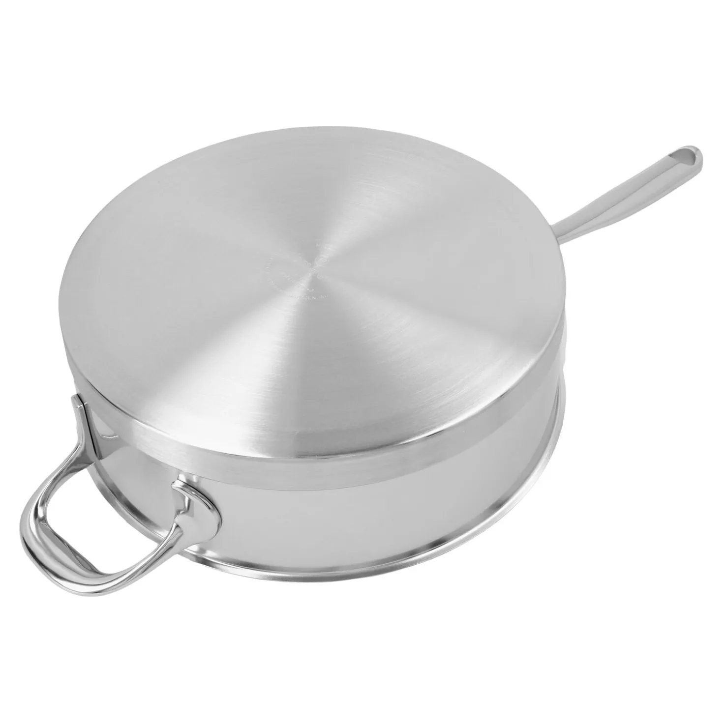 3 qt Sauté Pan With Helper Handle And Lid, 18/10 Stainless Steel