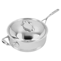 5 qt Sauté Pan With Helper Handle And Lid, 18/10 Stainless Steel