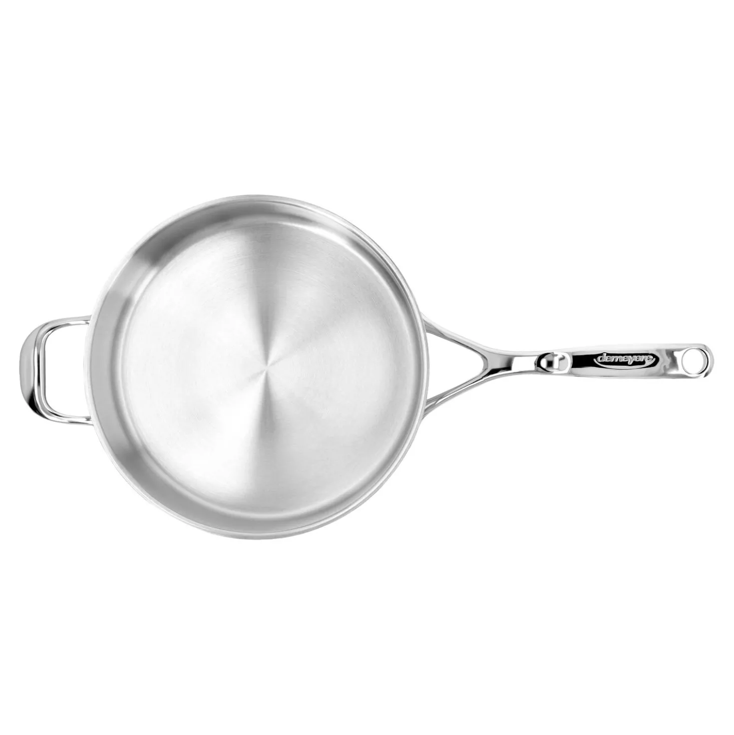 5 qt Sauté Pan With Helper Handle And Lid, 18/10 Stainless Steel