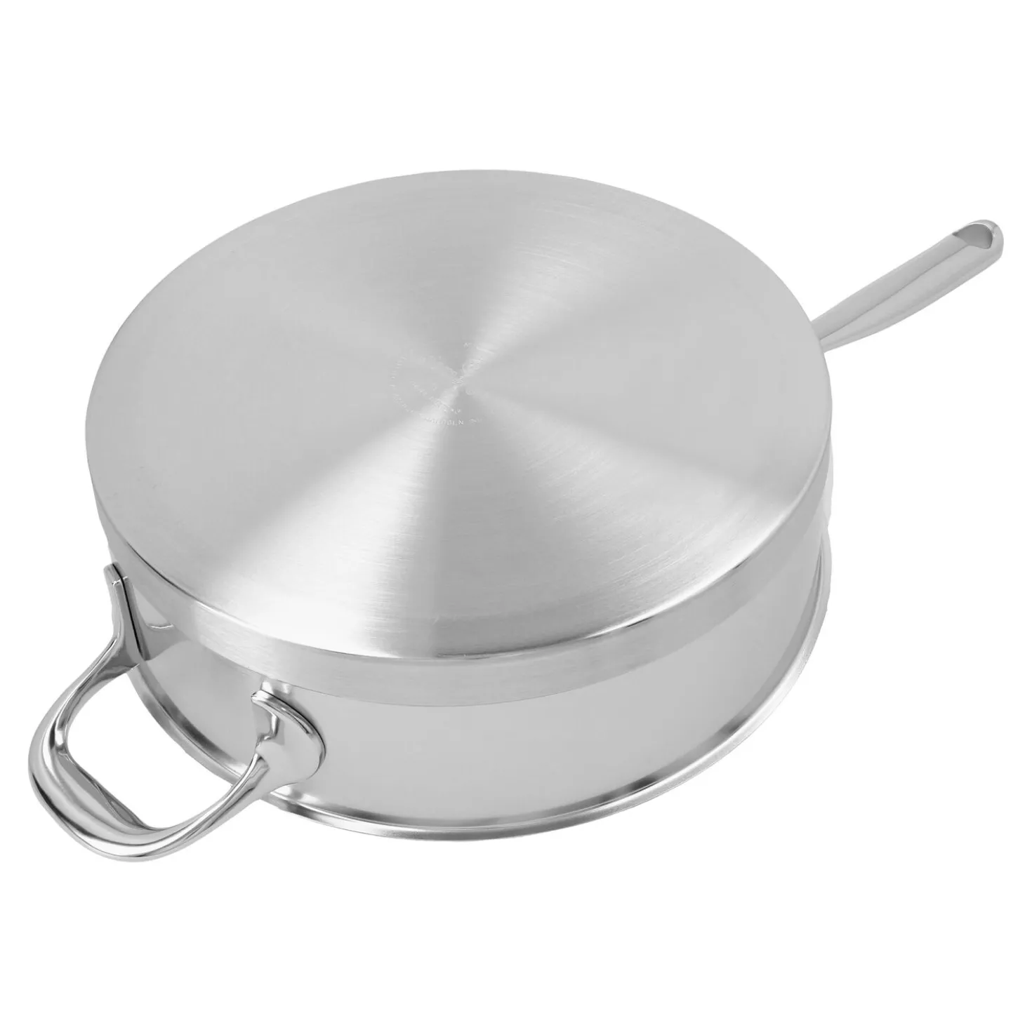 5 qt Sauté Pan With Helper Handle And Lid, 18/10 Stainless Steel