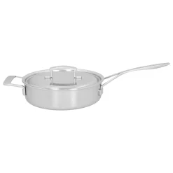 3 qt Saut&eacute; Pan With Helper Handle And Lid, 18/10 Stainless Steel