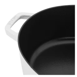 6.25 qt, Wide Oval Dutch Oven, pure-white