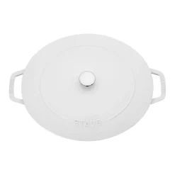 6.25 qt, Wide Oval Dutch Oven, pure-white