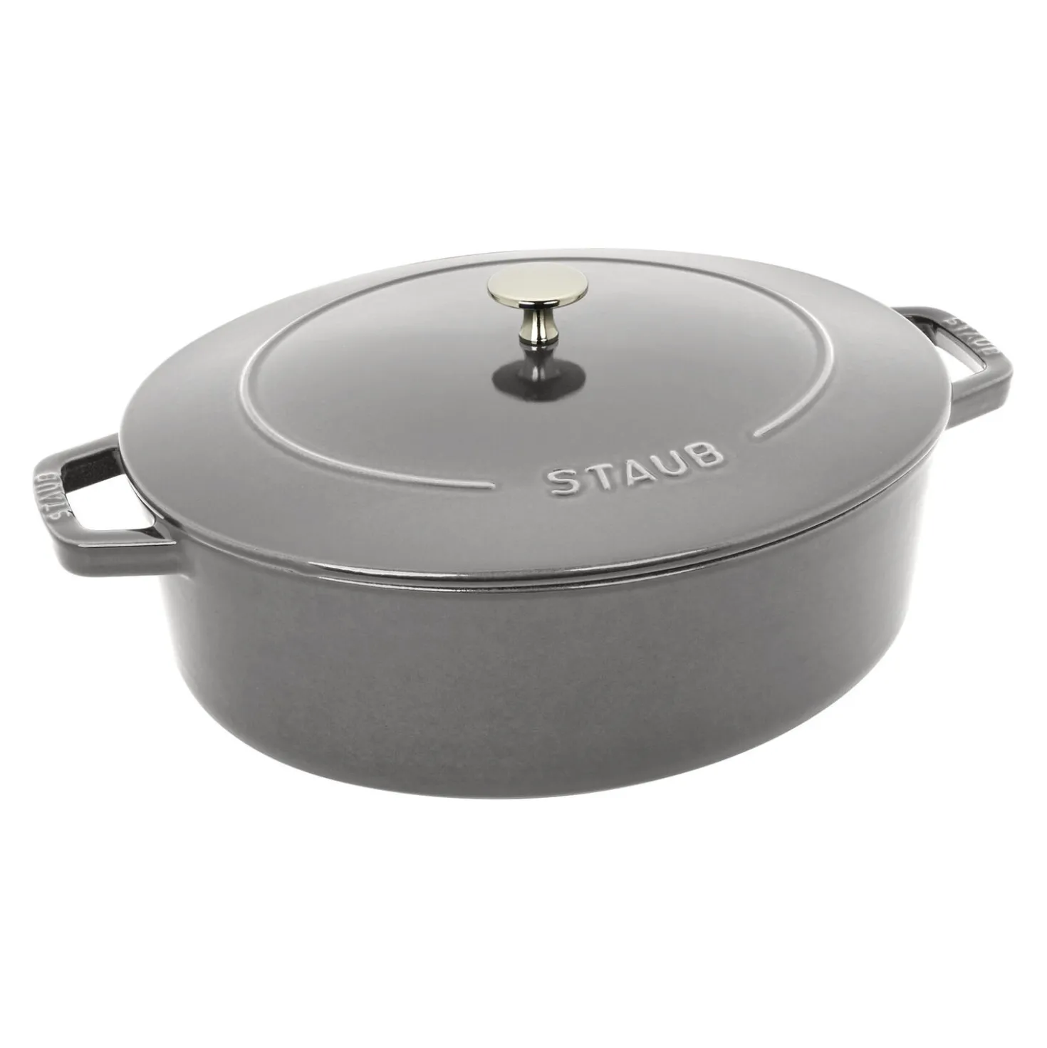 6.25 qt, Wide Oval Dutch Oven, graphite grey