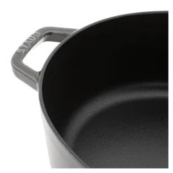 6.25 qt, Wide Oval Dutch Oven, graphite grey