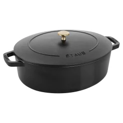 6.25 qt, Wide Oval Dutch Oven, black matte