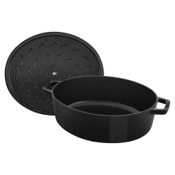 6.25 qt, Wide Oval Dutch Oven, black matte
