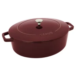 6.25 qt, Wide Oval Dutch Oven , grenadine