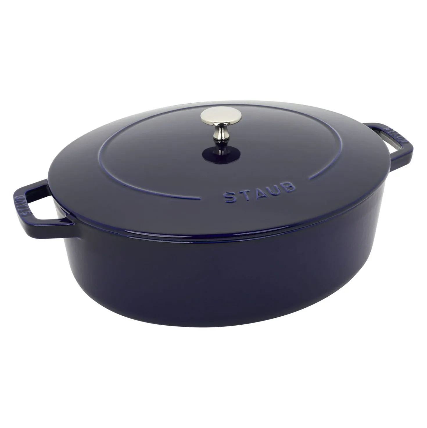 6.25 qt, Wide Oval Dutch Oven, dark blue