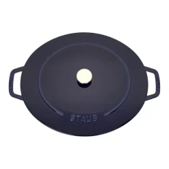 6.25 qt, Wide Oval Dutch Oven, dark blue