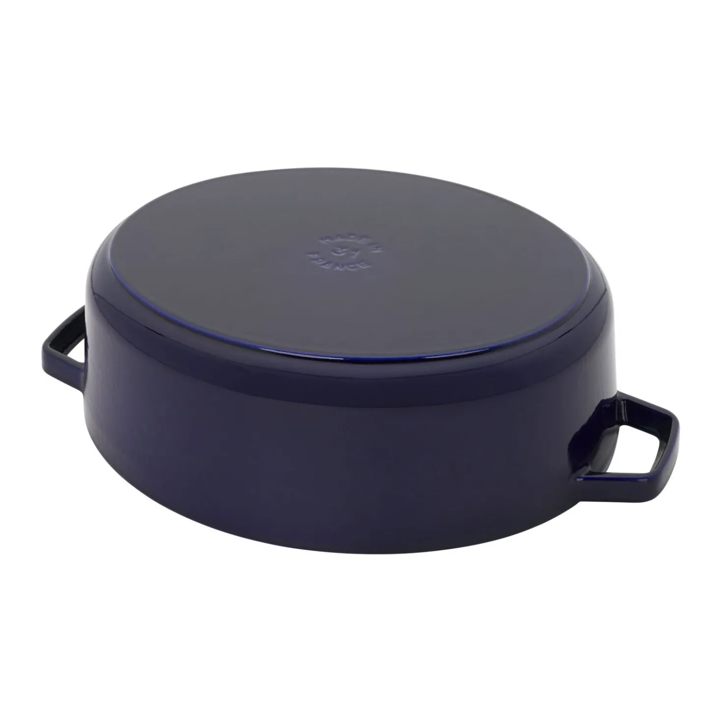 6.25 qt, Wide Oval Dutch Oven, dark blue