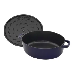 6.25 qt, Wide Oval Dutch Oven, dark blue