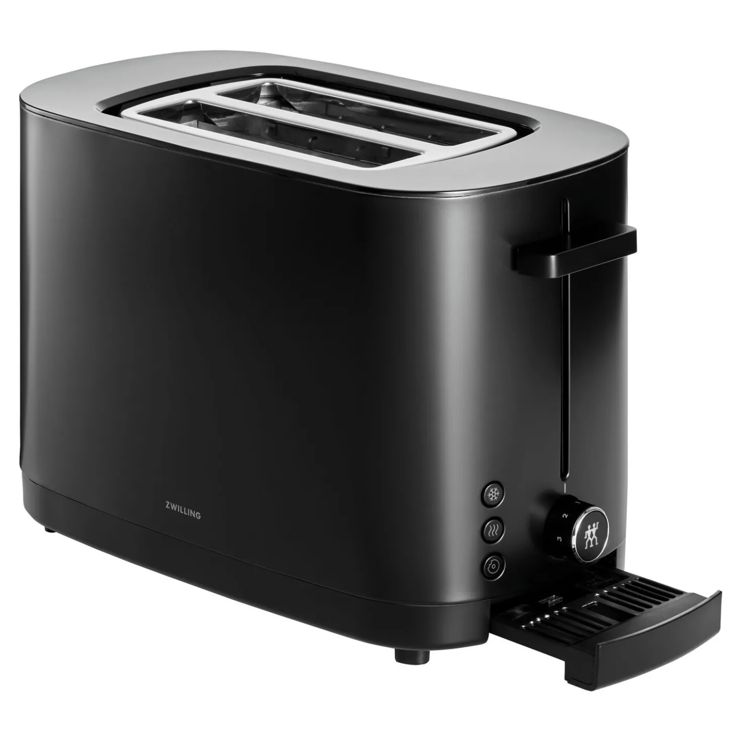 2 Short Slots Toaster, Black Matte