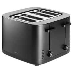 4 Short Slots Toaster, Black Matte