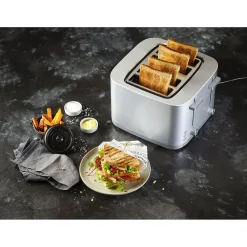 4 Short Slots Toaster, Silver