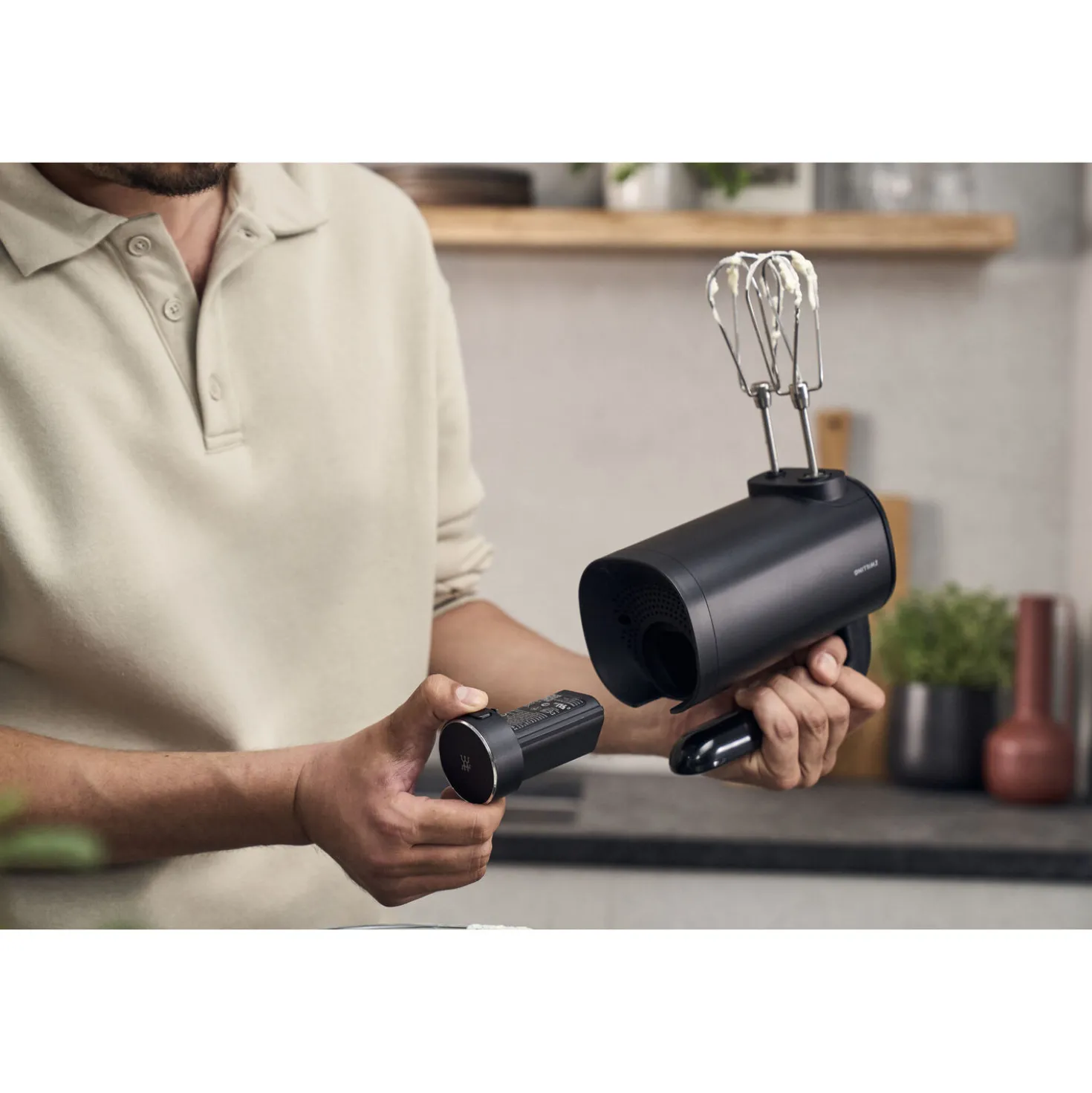 Cordless Hand Mixer, Single Item Without Battery