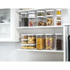 CUBE Container L / 21 cm, 1.75 Qt, Transparent-white