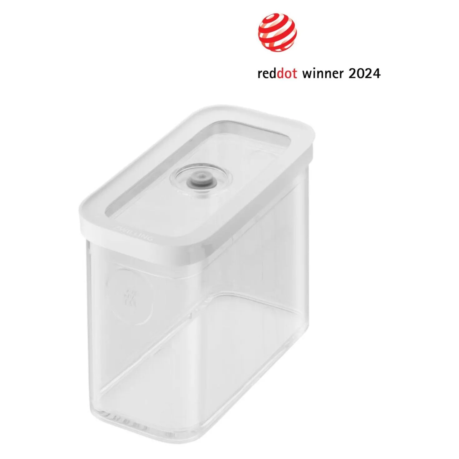CUBE Container 2M / 21 cm, 2 Qt, Transparent-white