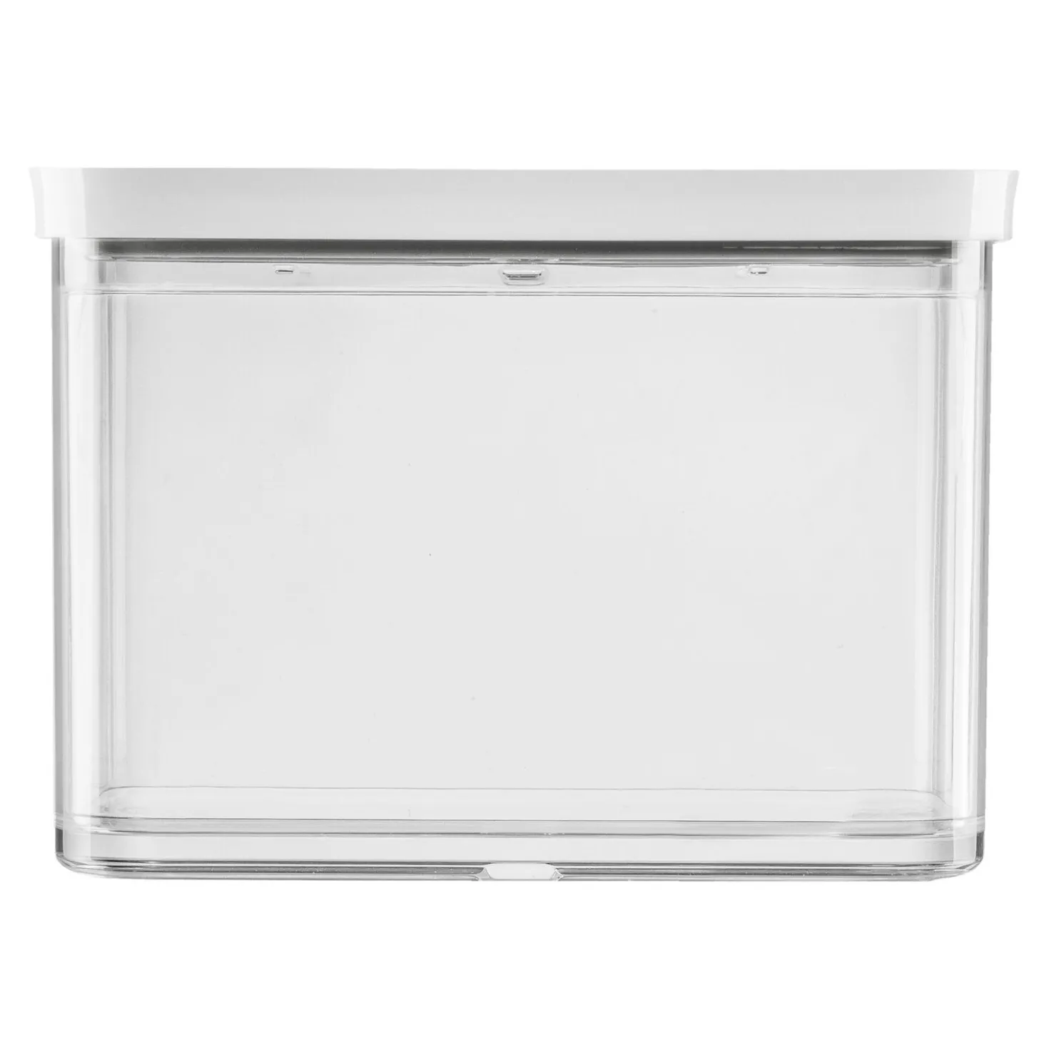 CUBE Container 2M / 21 cm, 2 Qt, Transparent-white