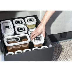 CUBE Container 3M / 21 cm, 3 Qt, Transparent-white