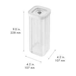 CUBE Container 3S / 11 cm, 1.25 Qt, Transparent-white